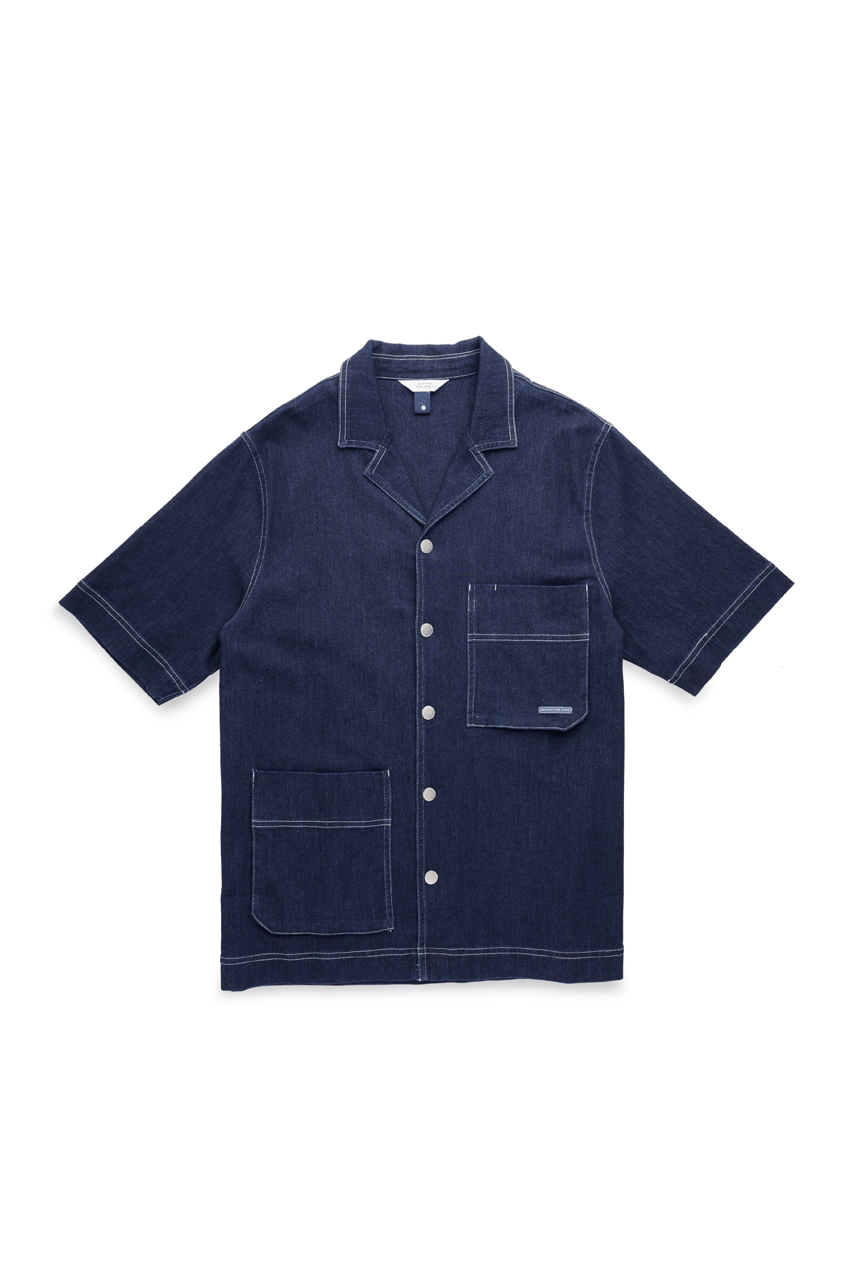INDIGOMENSCAMPCOLLARDENIMSHIRT