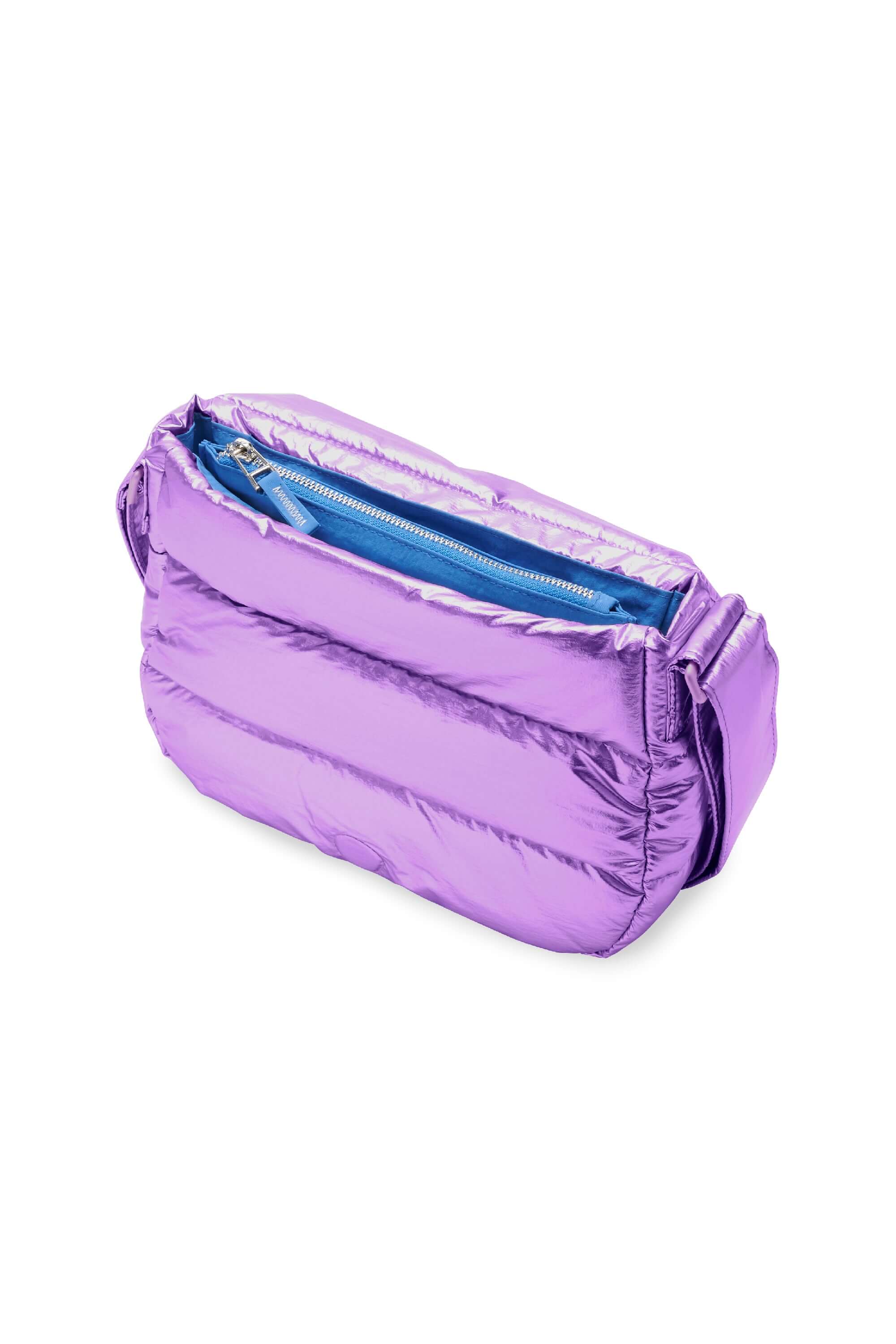BEYOND THE VINES パープルショルダーバッグ Metallic Poofy Bag | Beyond The Vines – Beyond The Vines Japan