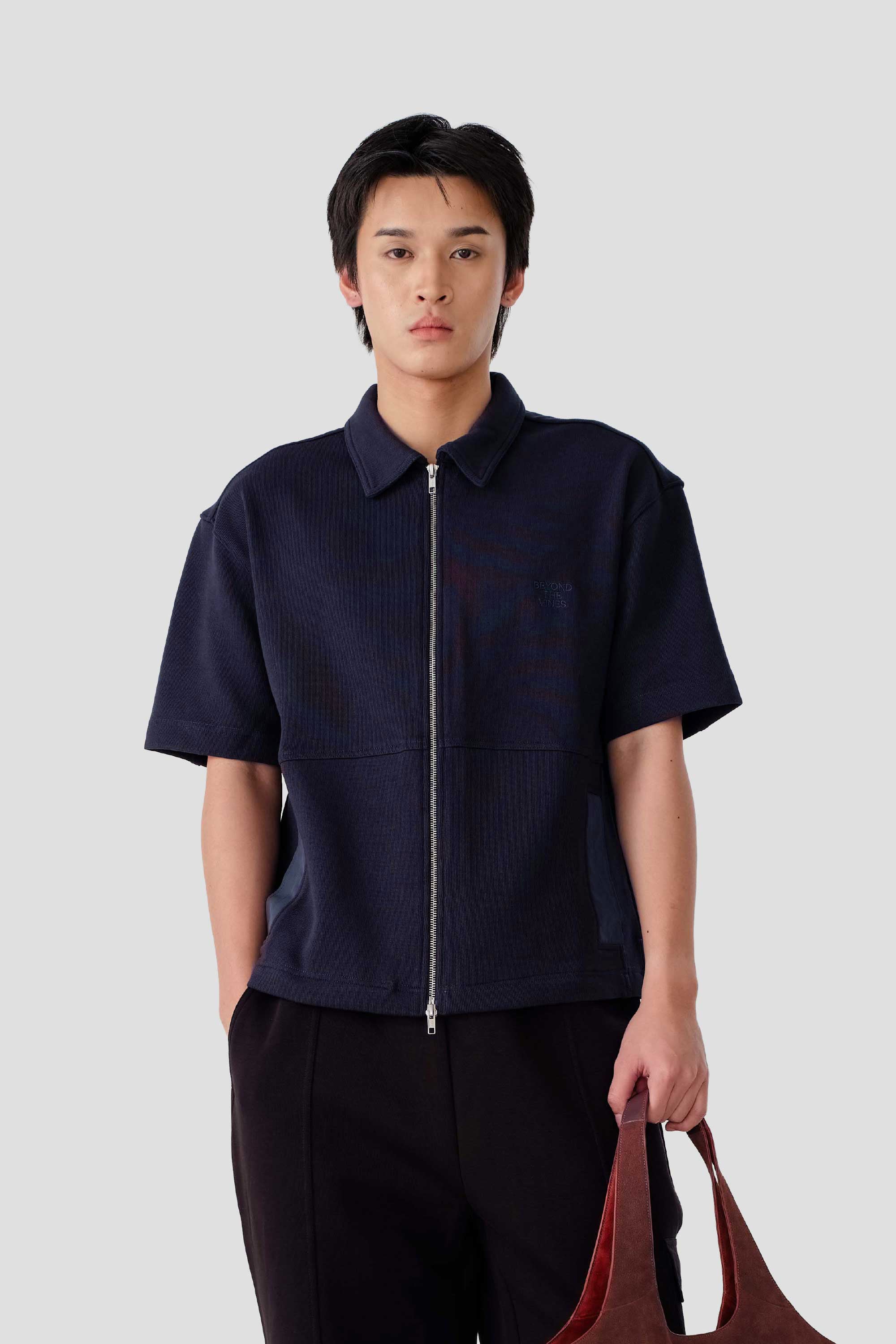 Mens Short Sleeve Jersey Overshirt Beyond The Vines - Beyond The