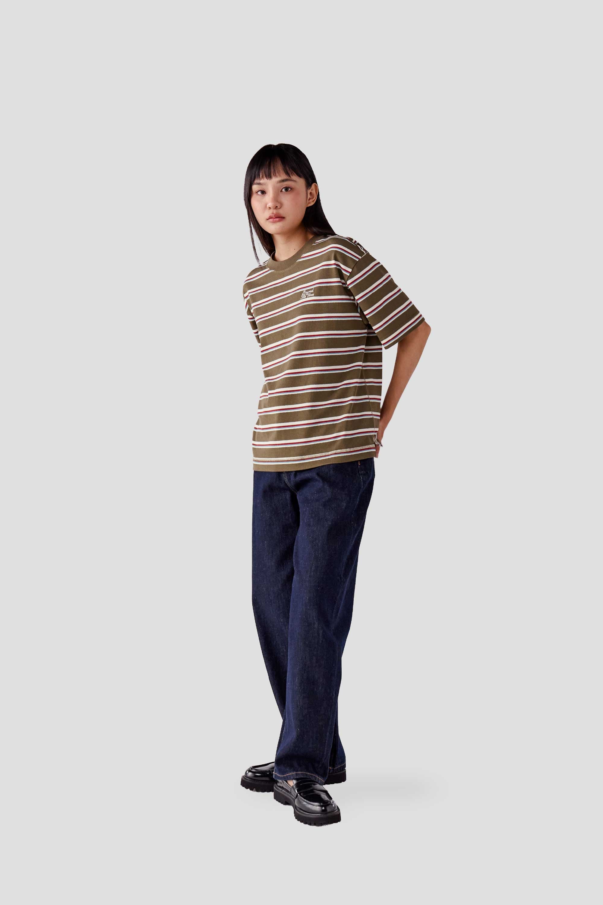 Womens Striped Relaxed T Shirt | ビ Beyond The Vines – Beyond The