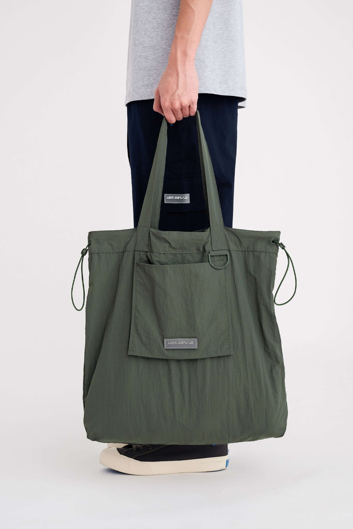 Drawstring tote cheap