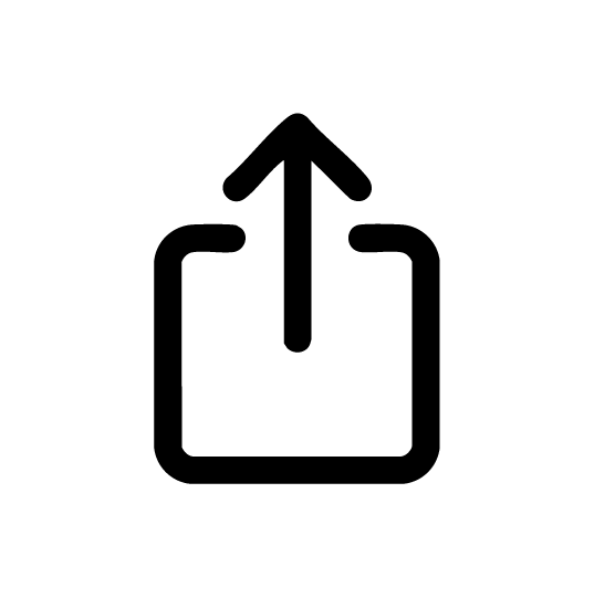 share button outline icon